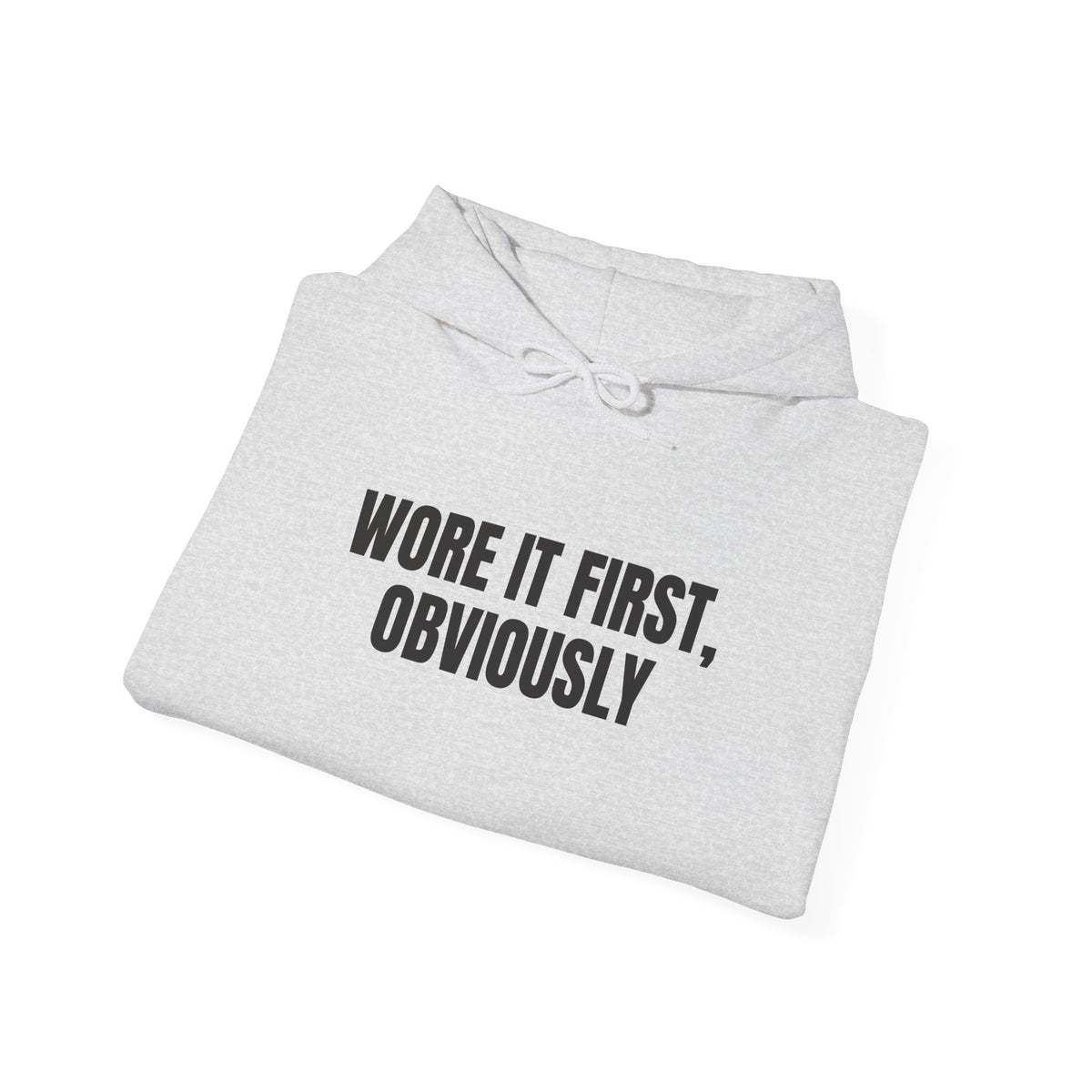 Wore It First Obviously DTG Printed for Cozy Trendy Gifting hoodie – original NewGiftDay design, view 11