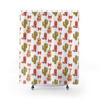 Whimsical Western Cowboy Boot Shower Curtain Gift: Playful Southwestern Charm