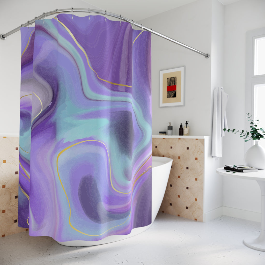 Pink, Green & Yellow Checkerboard Shower Curtain Gift: Dopamine Decor for Bold Homes