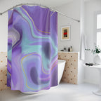 Pink, Green & Yellow Checkerboard Shower Curtain Gift: Dopamine Decor for Bold Homes