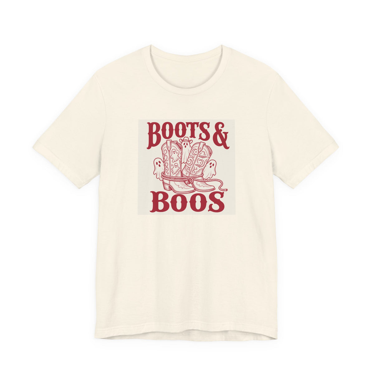 Western Boots Boo Crew T-shirt – original NewGiftDay design, view 3