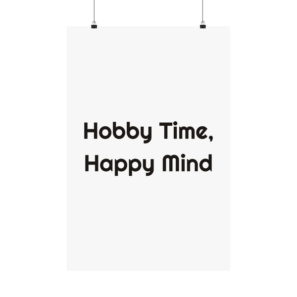 Hobby Time Happy Mind Wall – original NewGiftDay design artwork