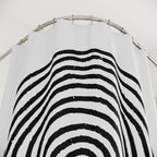 Hypnotic Black & White Spiral Shower Curtain Gift: Zen Decor for Modern Homes