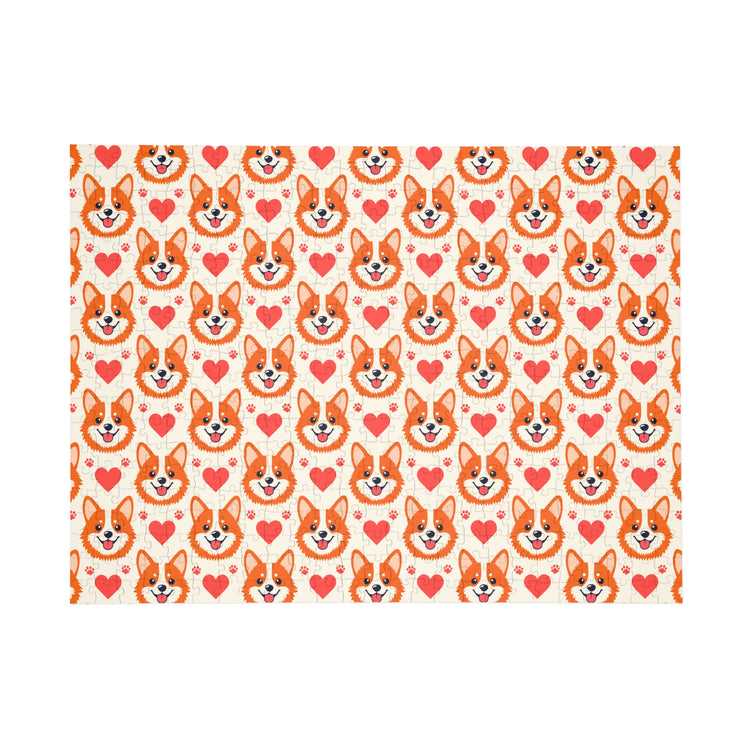 Corgi Hearts (96, 252, 500 1000-Piece) puzzle – original NewGiftDay design