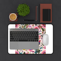 Blush Bird Garden Printed Cozy Workstation Upgrade desk mat – original NewGiftDay design, view 3