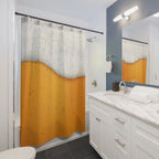 Cold Beer Foam Graphic Shower Curtain Gift: Refreshing Brew for Enthusiast Homes