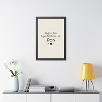 Bigfoot Christmas List Framed poster – original NewGiftDay design, view 32