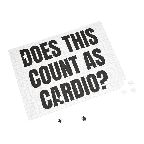Does This Count as Cardio Jigsaw Puzzle for Cozy Game Night design
