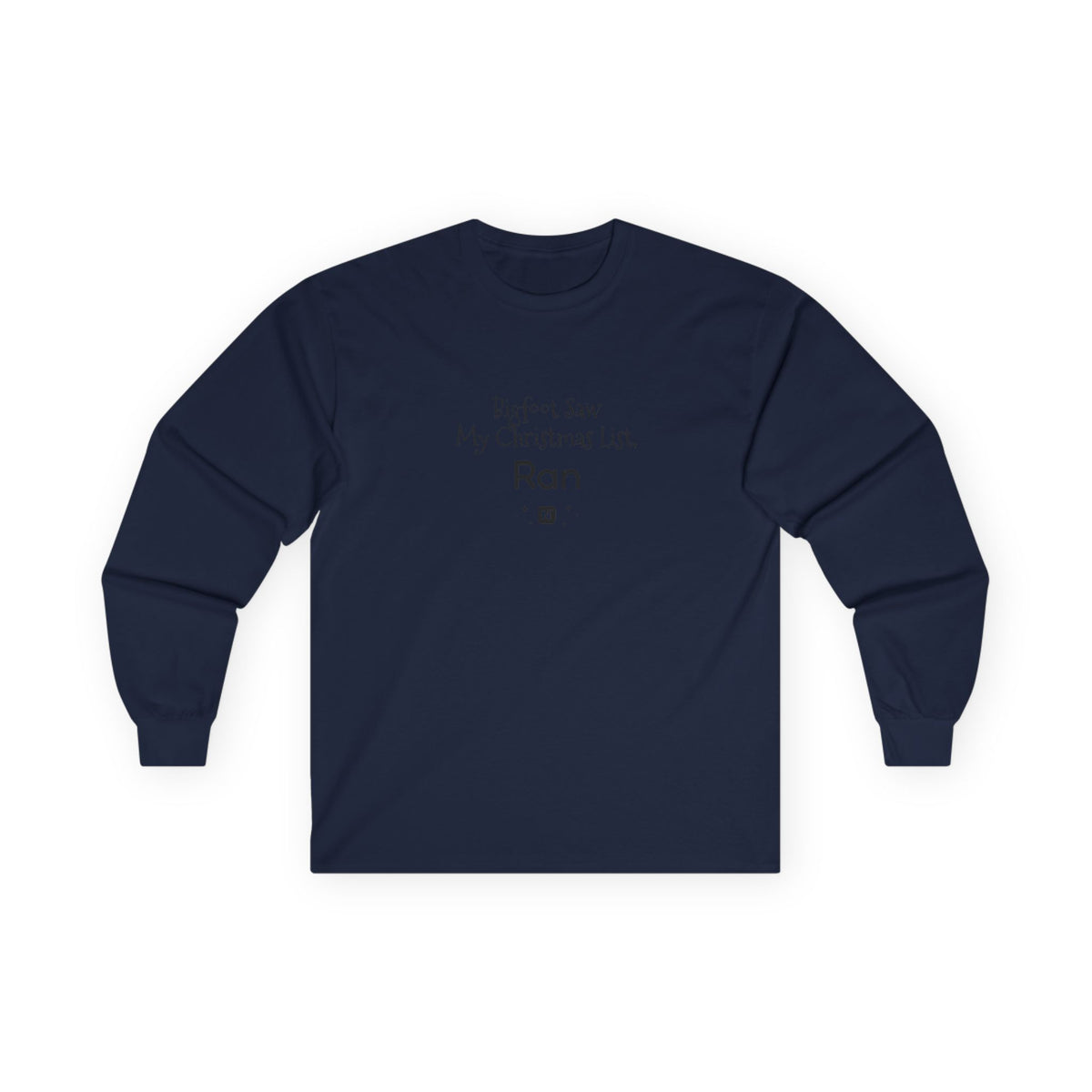 Bigfoot Christmas List long sleeve tee – original NewGiftDay design, view 21