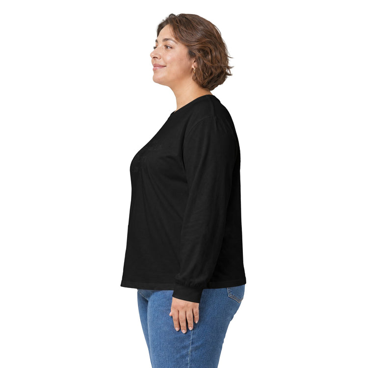 Bigfoot Christmas List long sleeve tee in gold – original NewGiftDay design