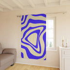 Abstract Wave Window Curtains, Boho Decor, Modern Home, Living Room Accessories, Unique Curtain Panel, Bedroom Window Treatment