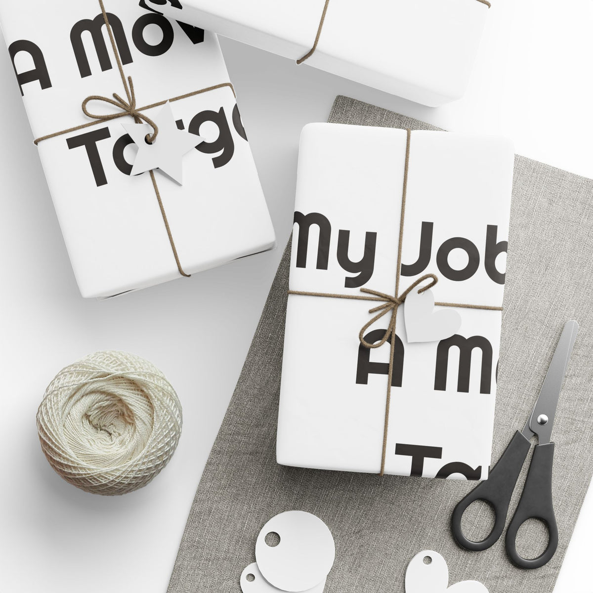 My Job Title Is A Moving Target Gift For Work Gifts wrapping paper – original NewGiftDay design