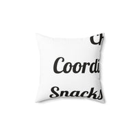 Chaos Coordinated by Snacks and Love Printed Throw for Family Sofas pillow – original NewGiftDay design