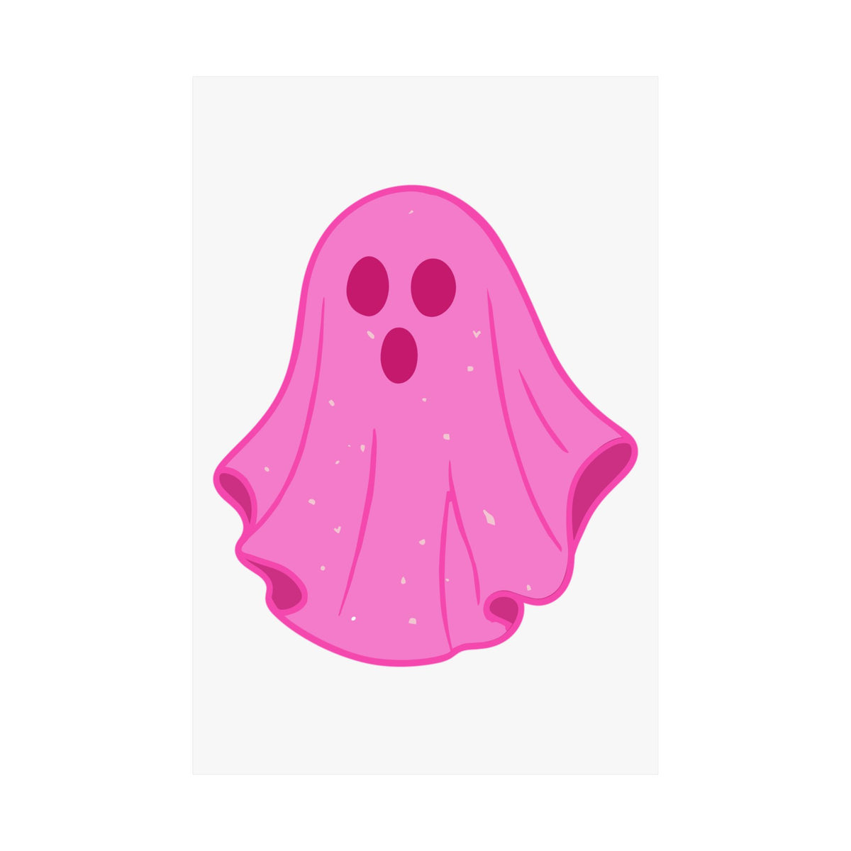 Pink Ghost Parade Matte Verticals poster – original NewGiftDay design, view 2
