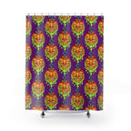 Spooky Melting Jack-O'-Lantern Pattern Shower Curtain Gift: Horror Punk for Halloween Homes