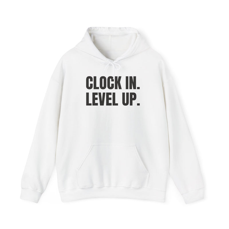 Clock In. Level Up – original NewGiftDay design artwork
