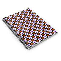 Jack-O'-Lantern Parade Spiral - Ruled Line notebook – original NewGiftDay design, view 3