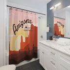 Arizona Cactus Sunset Shower Curtain Gift: Witty Southwestern Art for Desert Homes