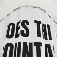Does This Count as Cardio Printed for Funny Baths shower curtain – original NewGiftDay design, view 2