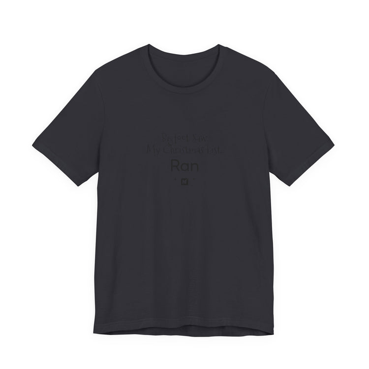 Bigfoot Christmas List T-shirt in dark-grey – original NewGiftDay design