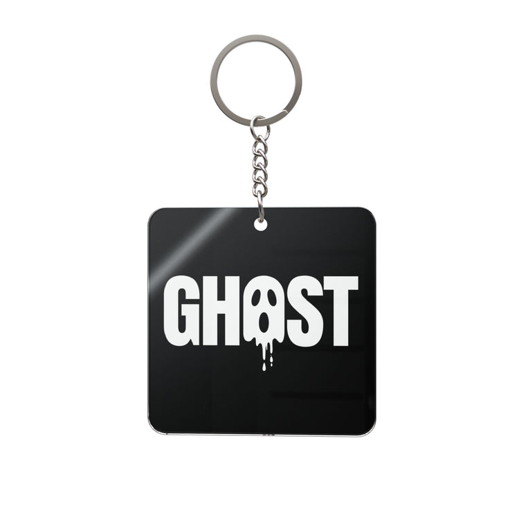 Dripping Ghost Face with Tiny Halloween Flair keychain in transparent – original NewGiftDay design