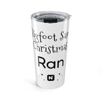 Bigfoot Christmas List 20oz tumbler – original NewGiftDay design