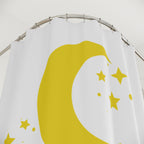 Golden Moon & Stars Shower Curtain Gift: Celestial Dreams for Peaceful Homes