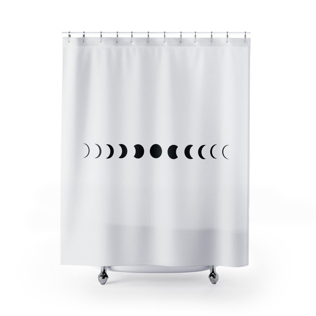 Minimalist Moon Phases Shower Curtain Gift: Celestial Serenity for Modern Homes