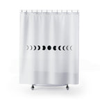 Minimalist Moon Phases Shower Curtain Gift: Celestial Serenity for Modern Homes