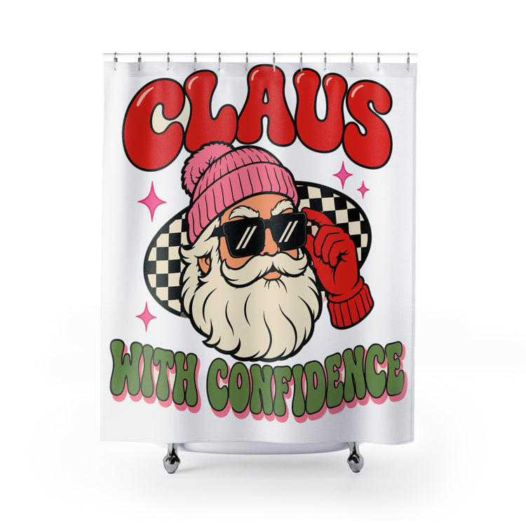 Claus With Confidence Shower Curtains design