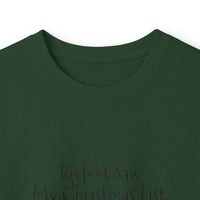 Bigfoot Christmas List long sleeve tee – original NewGiftDay design, view 50
