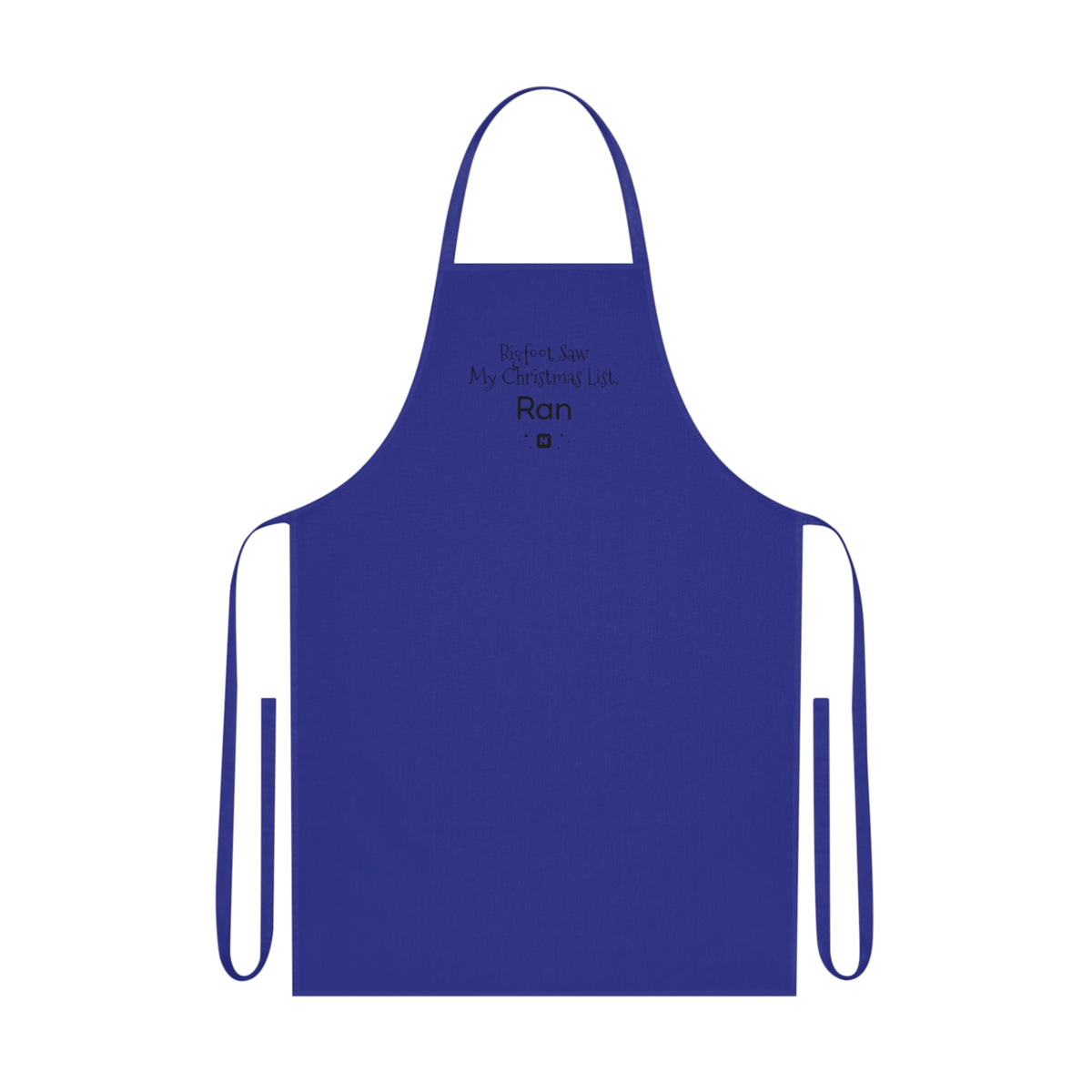 Bigfoot Christmas List apron – original NewGiftDay design, view 12