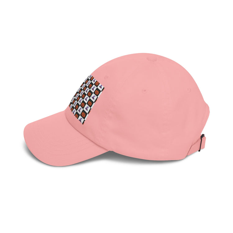 Jack-O'-Lantern Parade Classic Dad Cap hats in pink – original NewGiftDay design