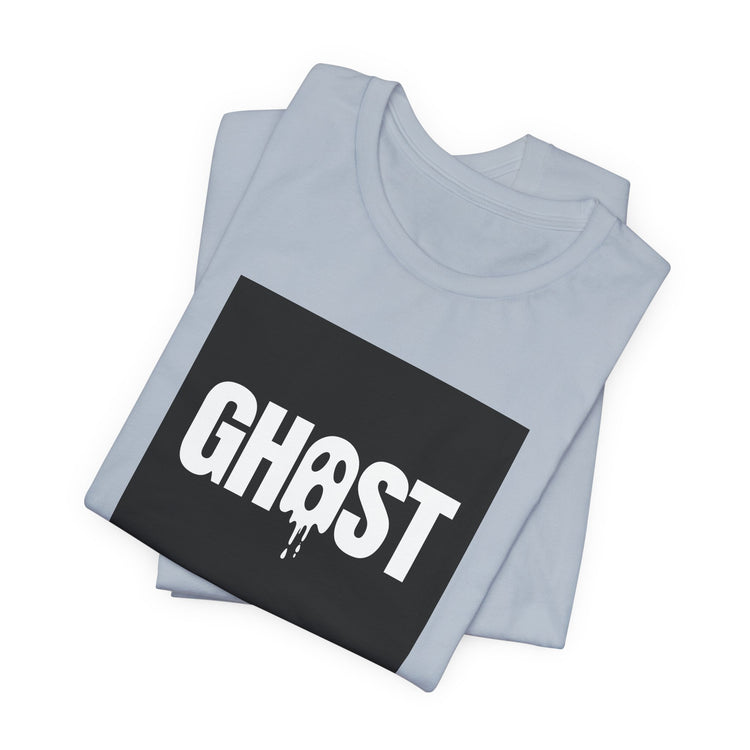 Dripping Ghost Face T-shirt in light-blue – original NewGiftDay design