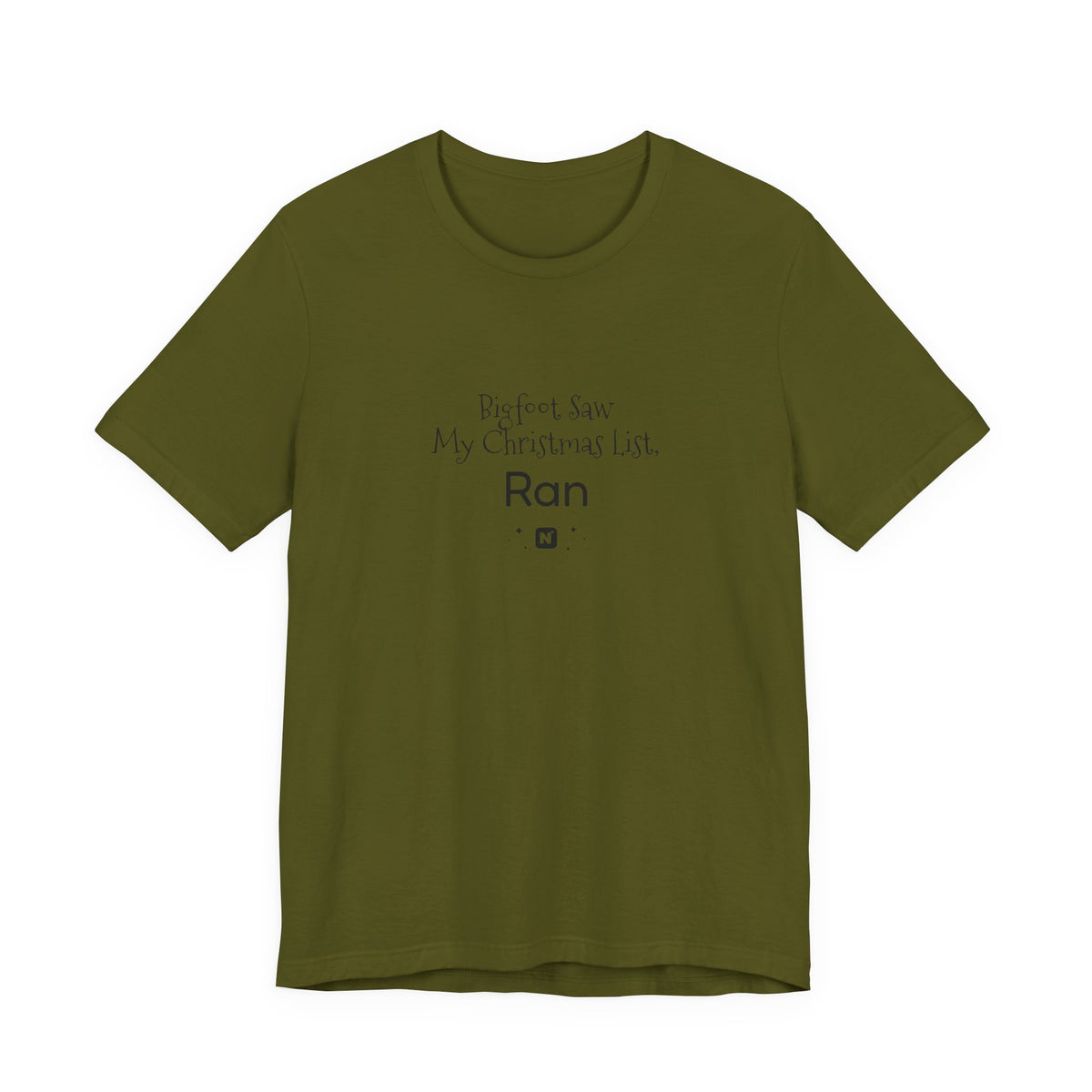 Bigfoot Christmas List T-shirt – original NewGiftDay design, view 40