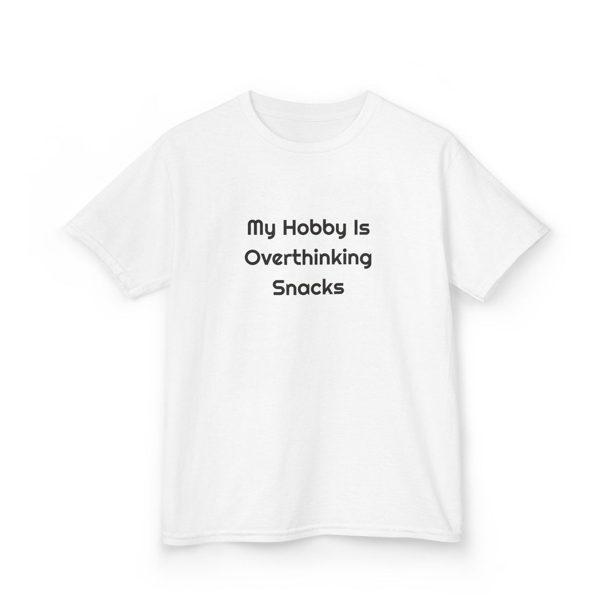 My Hobby Is Overthinking Snacks DTG Printed for Funny Little Eaters kids tee – original NewGiftDay design, view 6