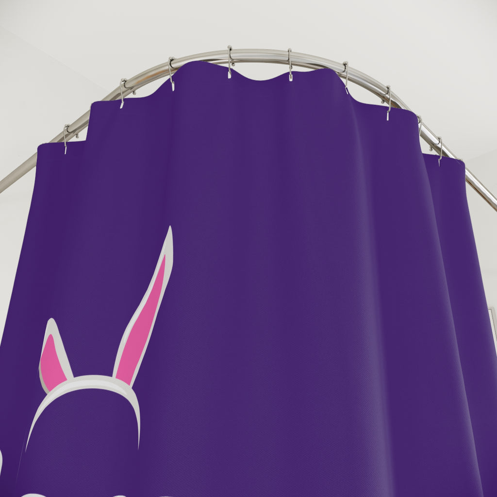 "Hunny Bunny" Slogan Shower Curtain Gift: Cute Affection for Sweethearts