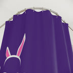 "Hunny Bunny" Slogan Shower Curtain Gift: Cute Affection for Sweethearts
