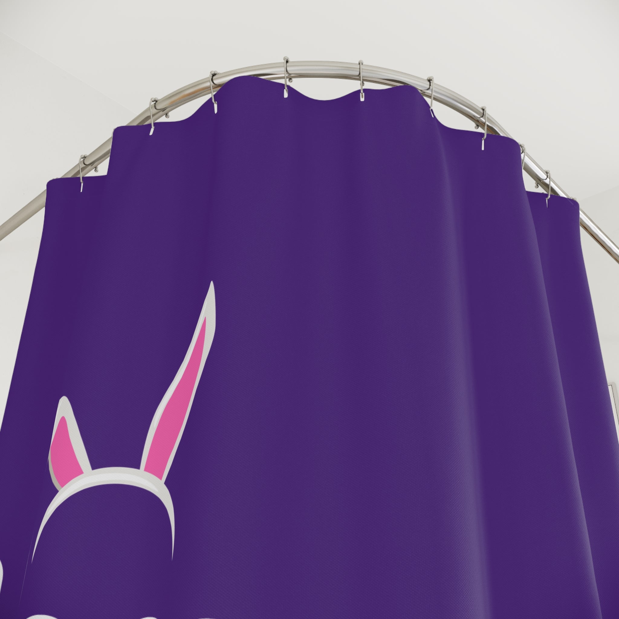"Hunny Bunny" Slogan Shower Curtain Gift: Cute Affection for Sweethearts