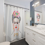 Frida Kahlo Inspired Abstract Shower Curtain Gift: Artistic Icon for Bold Homes