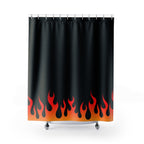Hot Rod Flames Shower Curtain Gift: Edgy Style for Bold Bathrooms