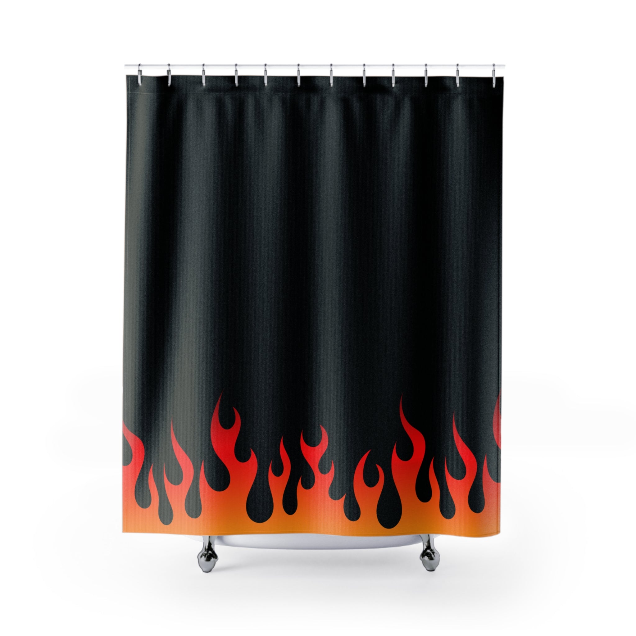 Hot Rod Flames Shower Curtain Gift: Edgy Style for Bold Bathrooms
