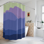 Monochromatic Mountain Forest Shower Curtain Gift: Serene Escape for Nature Lovers