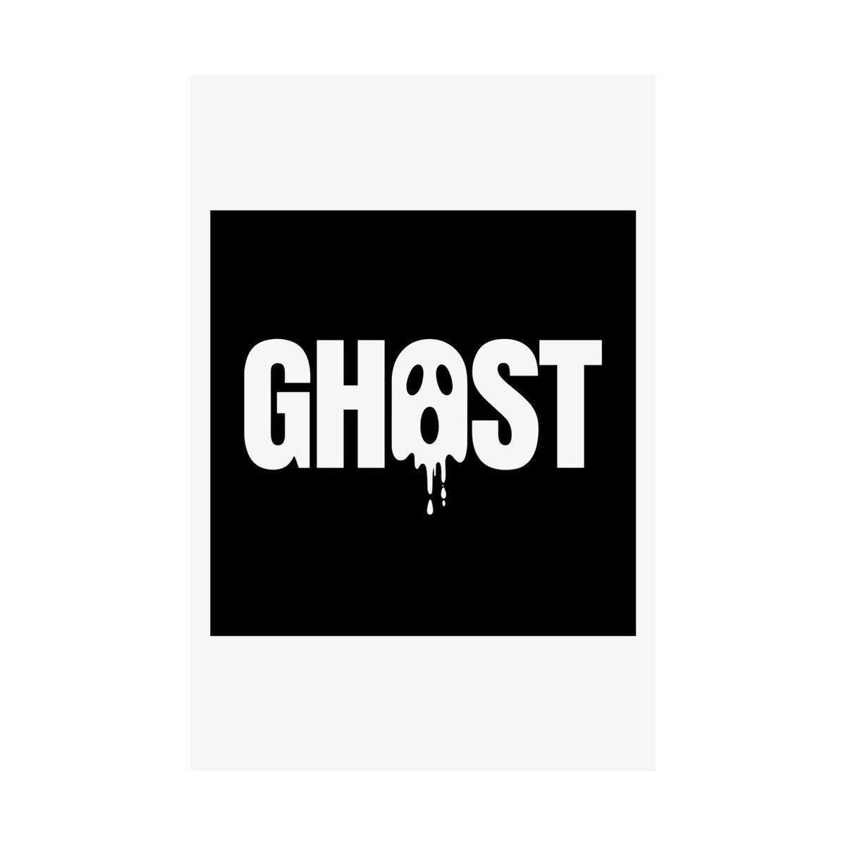 Bold Ghost Lettering Wall Art poster – original NewGiftDay design, view 2