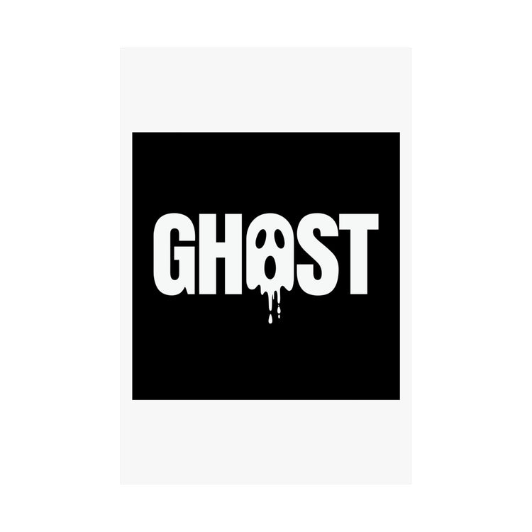 Bold Ghost Lettering Wall Art poster – original NewGiftDay design, view 2