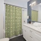 Quirky Cartoon Skull Pattern Shower Curtain Gift: Playful Spooky for Unique Homes
