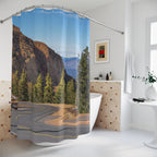 Pikes Peak Winding Road Photo Shower Curtain Gift: Mountain Ascent for Adventurous Homes
