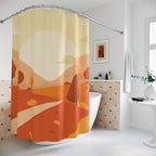 Scenic Autumn Hills Sunrise Shower Curtain Gift: Picturesque Fall for Serene Homes