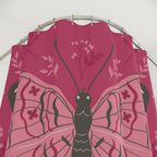 Monarch Butterfly Folk Art Shower Curtain Gift: Ethereal Beauty for Whimsical Homes