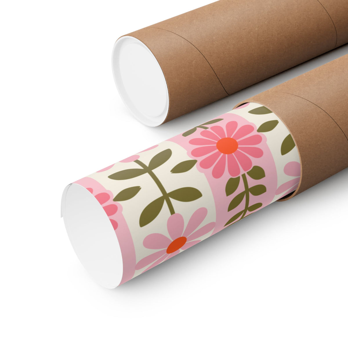 Retro Daisy Blooms Matte Verticals poster – original NewGiftDay design, view 3